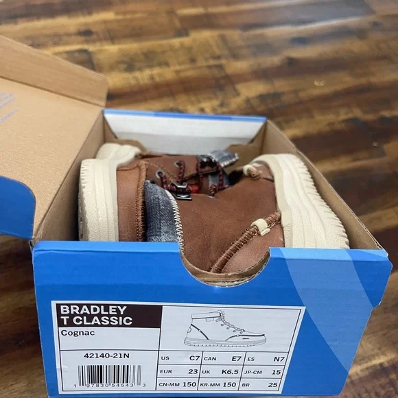 Hey Dude Kids Boots in Brown and Red “Bradley” - Picture 9 of 11